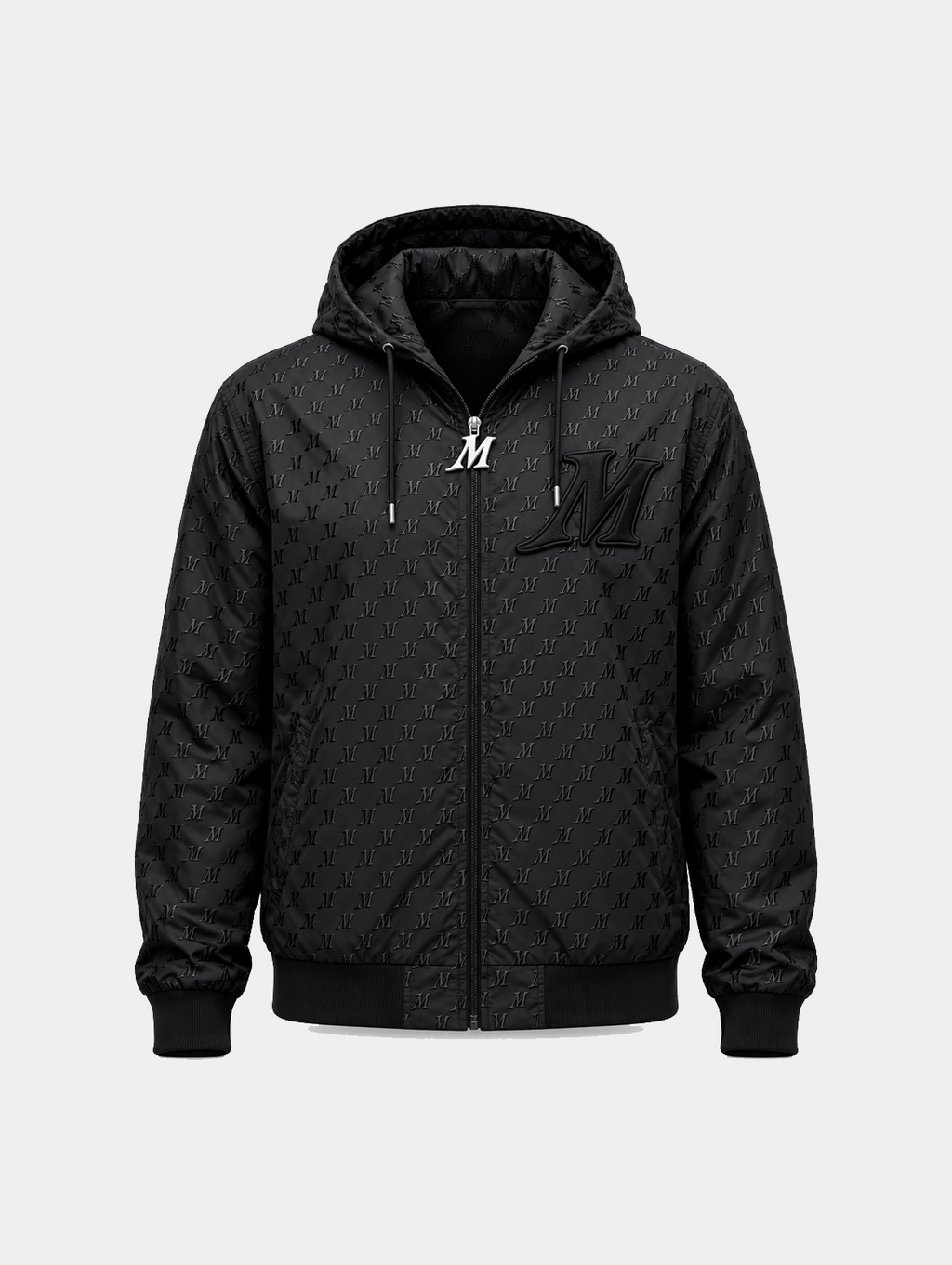 Mulacake Monogram Windbreaker - Black