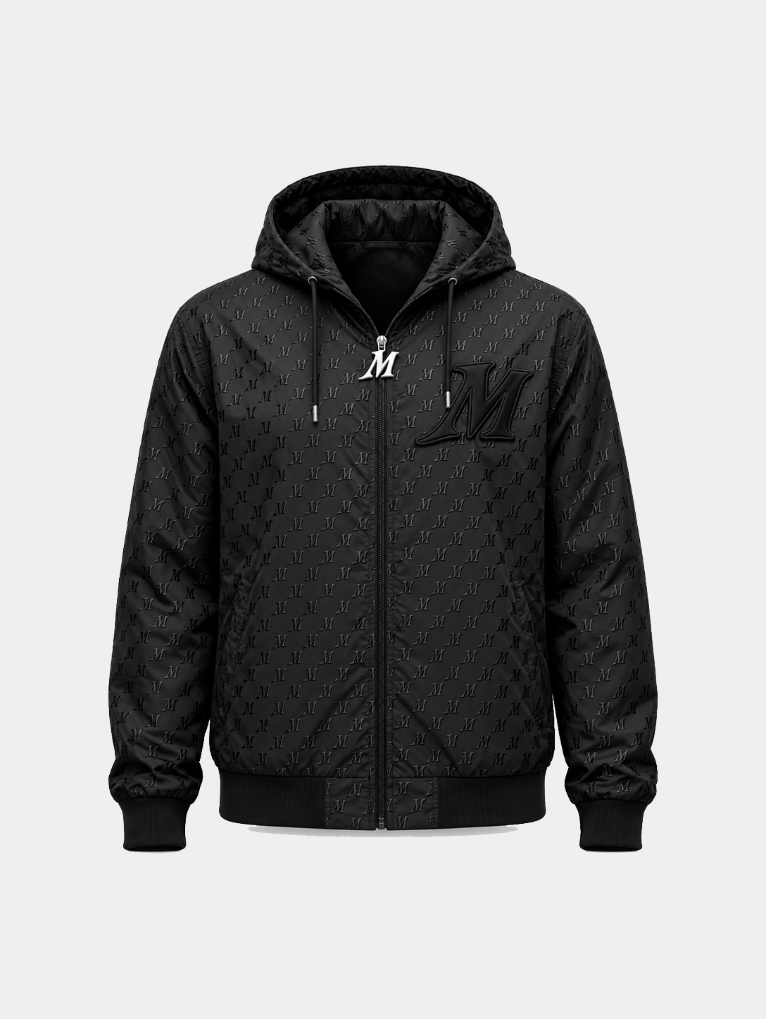 Mulacake Monogram Windbreaker - Black