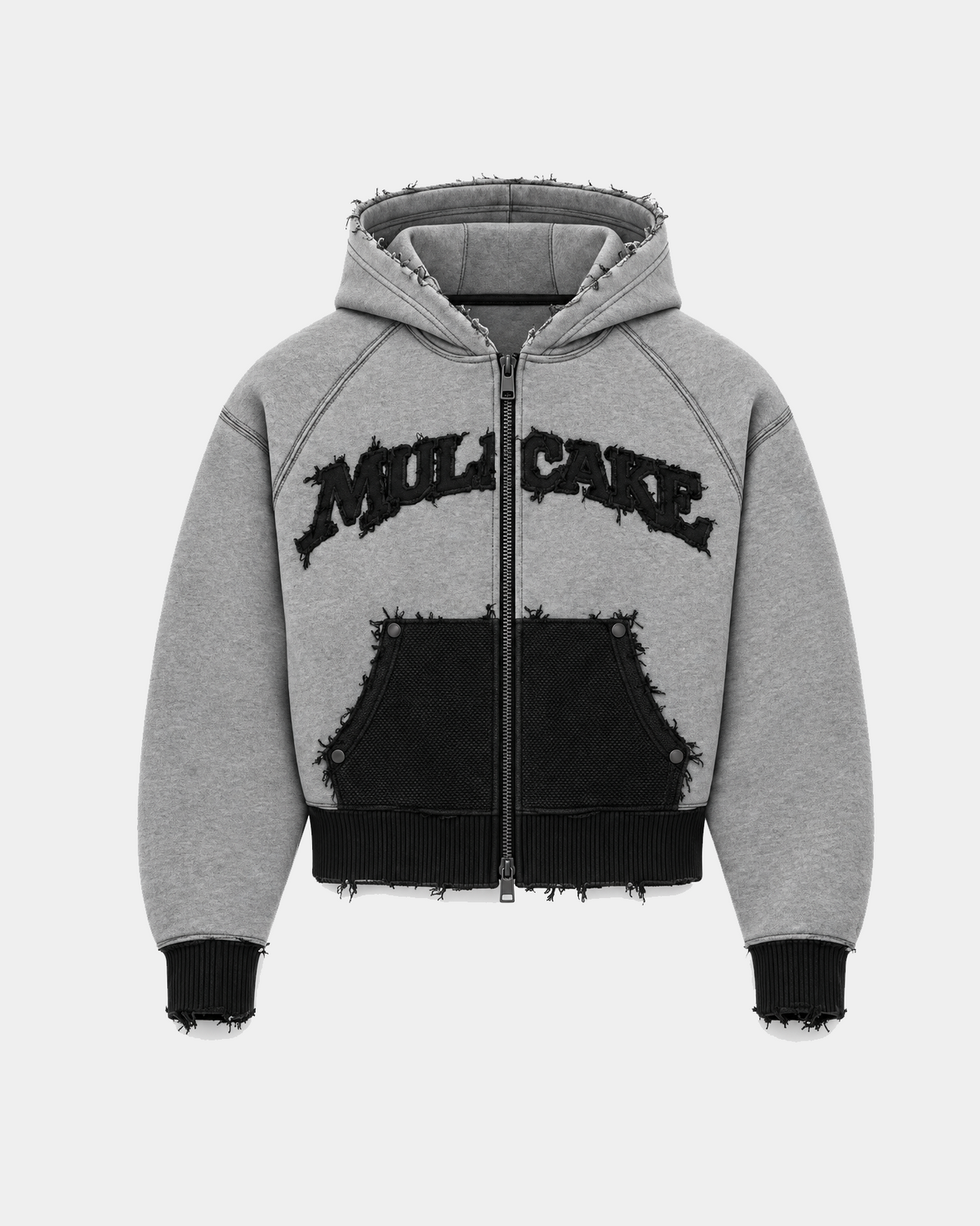MULA CAKE HEAVYWEIGHT HOODIE - GREY